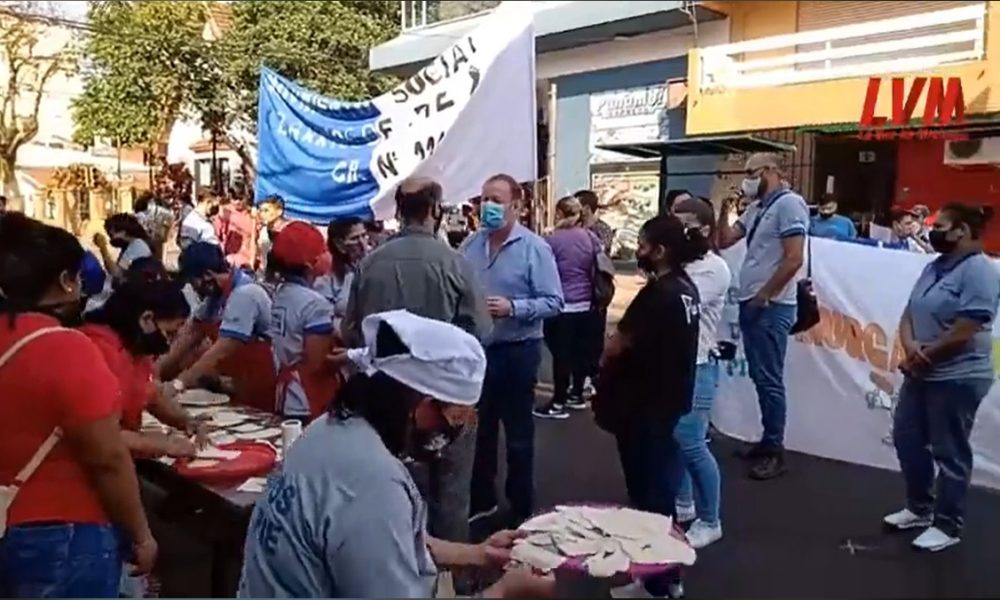 Contra el gobierno nacional Barrios de Pie se manifestó en Posadas