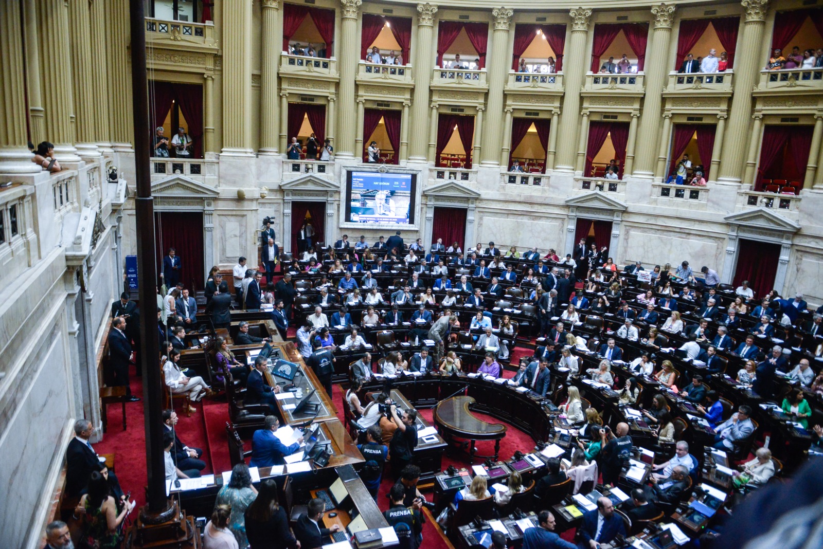 Comenzó la sesión en Diputados para tratar el veto a la reforma jubilatoria