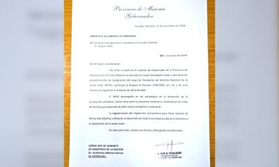 Passalacqua solicitó a Nación la designación de un presidente en el Inym