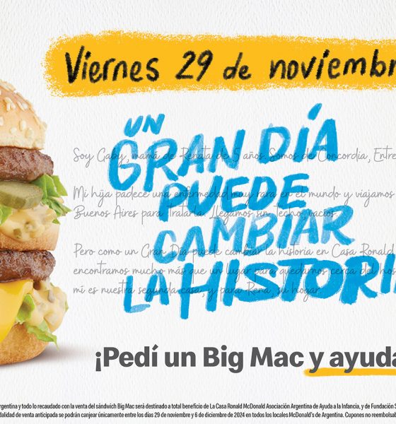 McDonald’s impulsa un nuevo “Gran día” para ayudar a dos fundaciones