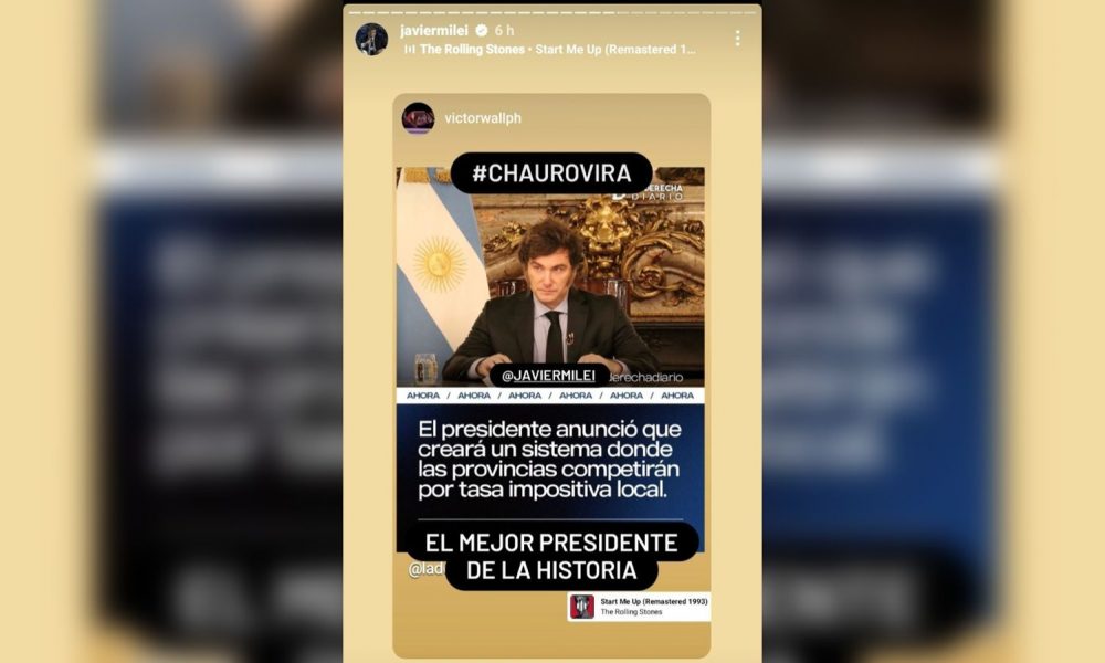 Javier Milei y el reposteo a un libertario de Misiones en Instagram imagen-6