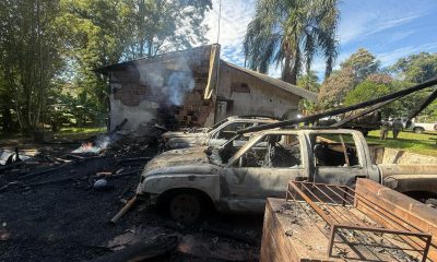 Desperfecto en una camioneta inició incendio en destacamento de guardaparques